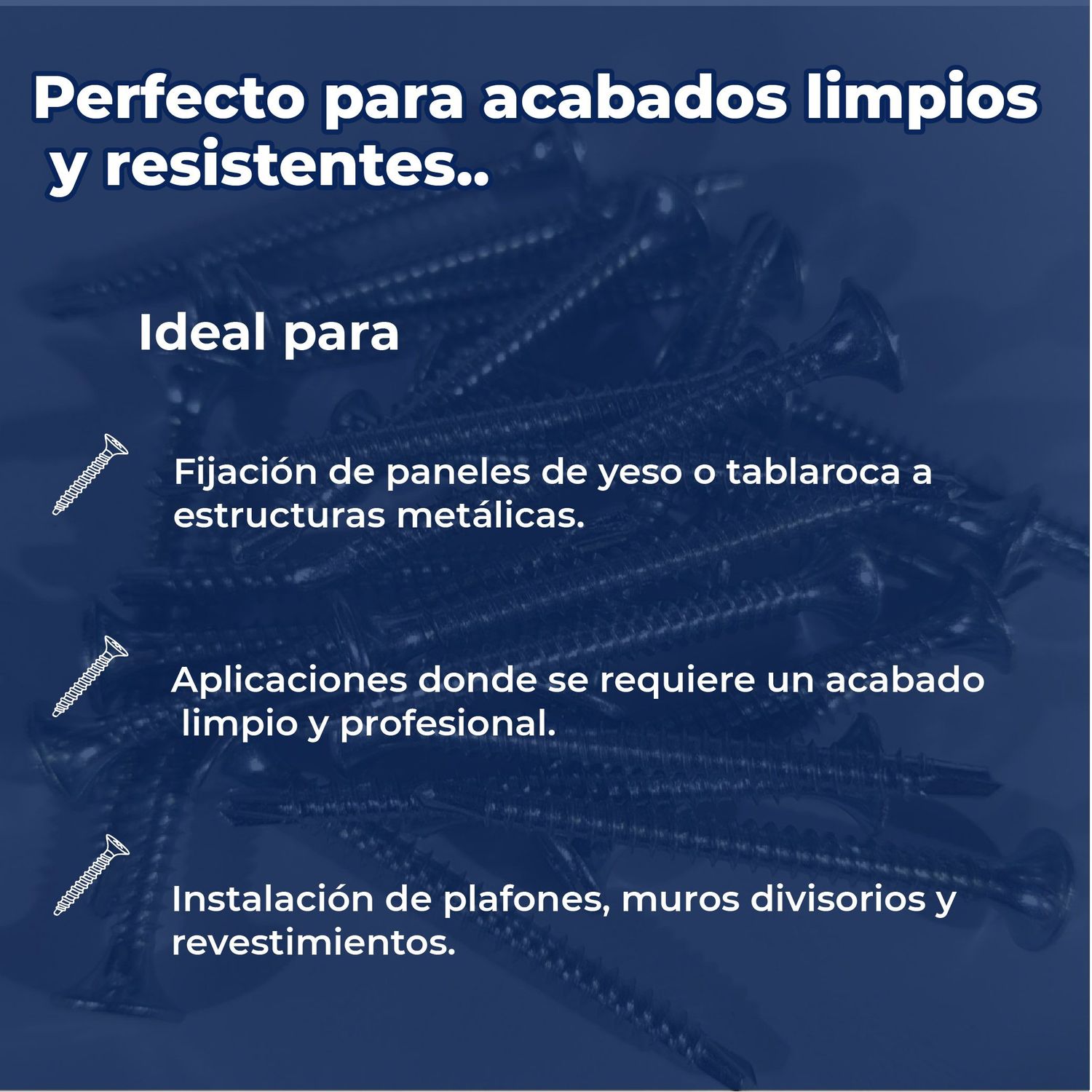 Tornillo Punta Broca Cabeza Corneta 6 x 1 5/8 pulg