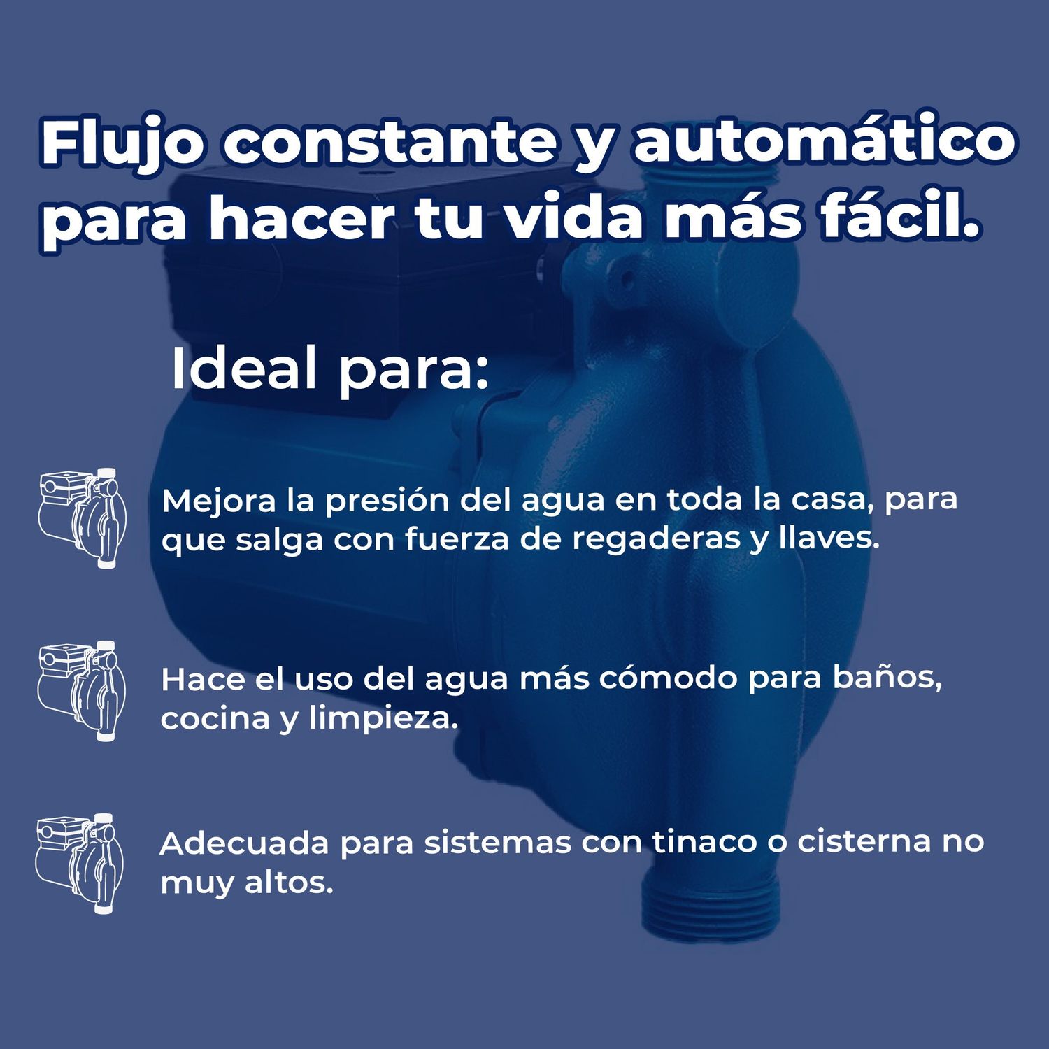 Bomba Presurizadora 1/4 Hp Rotoplas 110v Para Mejor Presión