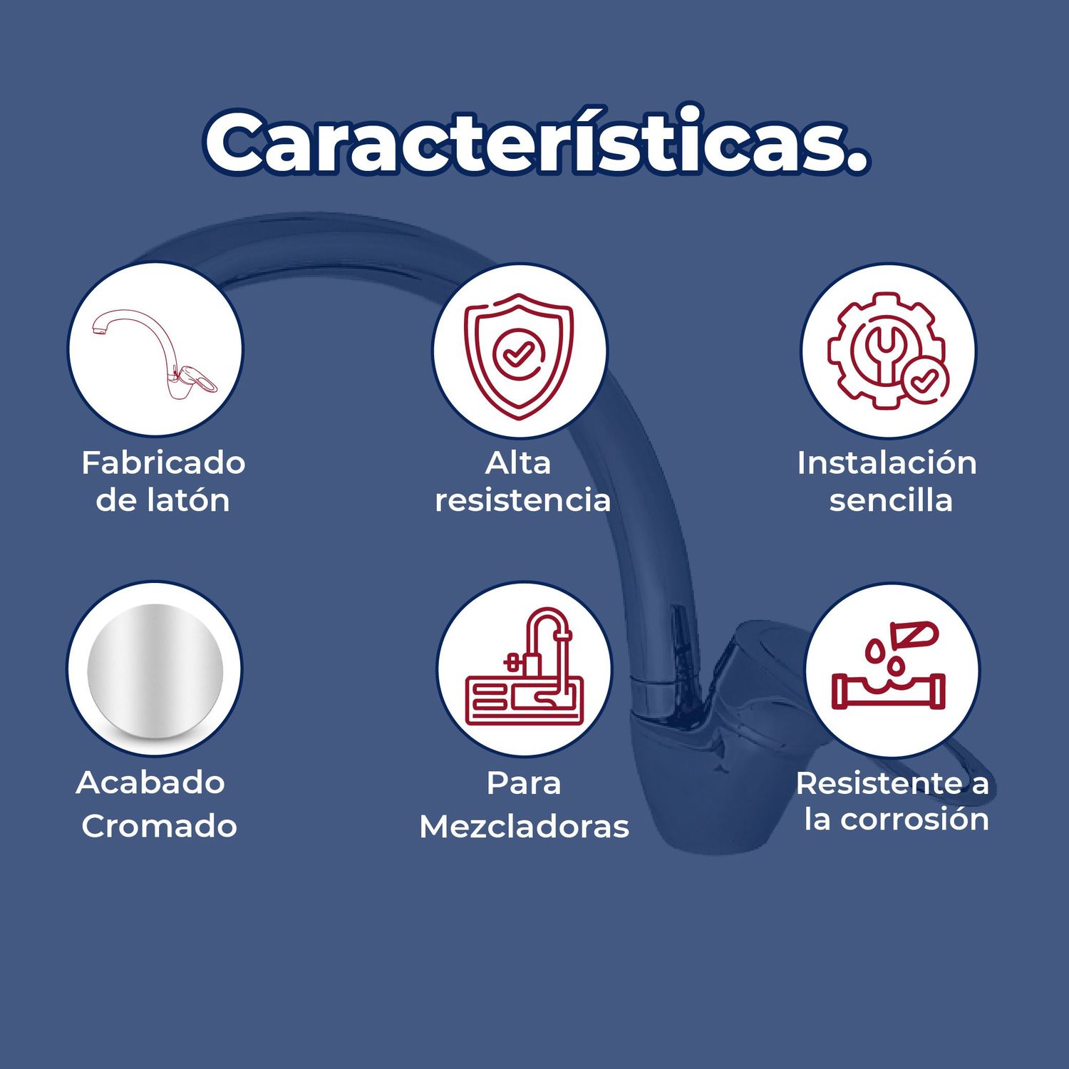 Llave Mezcladora Para Monoblock de Fregadero al piso Rugo 7C