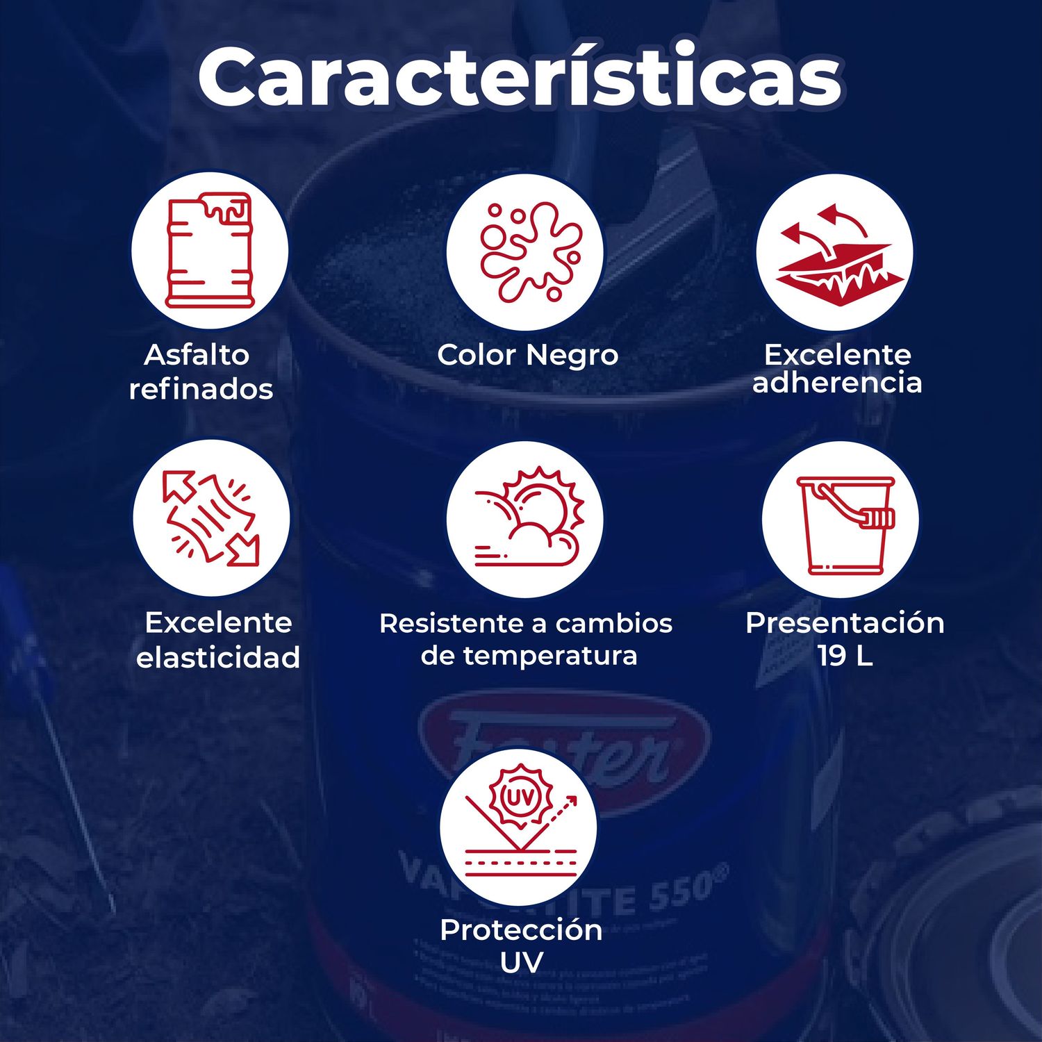 Impermeabilizante Asfáltico Base Solvente Fester 550 19 Lt