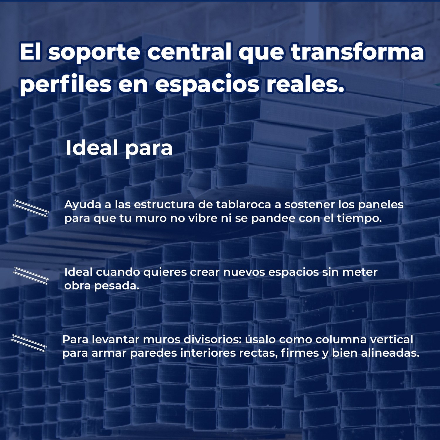 Poste Metálico Calibre 26 4.10X2.44 M