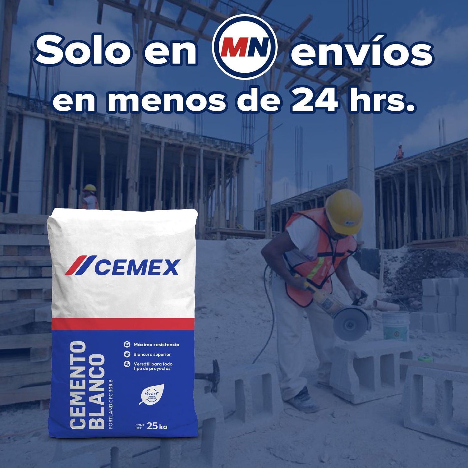 Cemento Blanco Cemex 25 kg