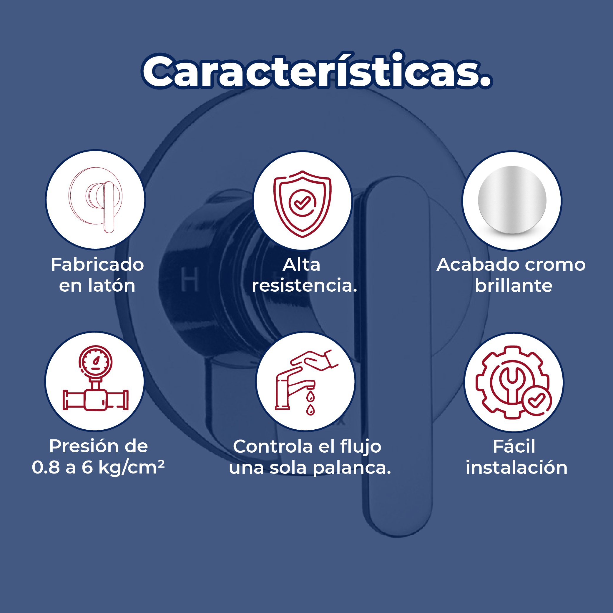 Llave Mezcladora para Regadera y/o Tina Explora Helvex E-59