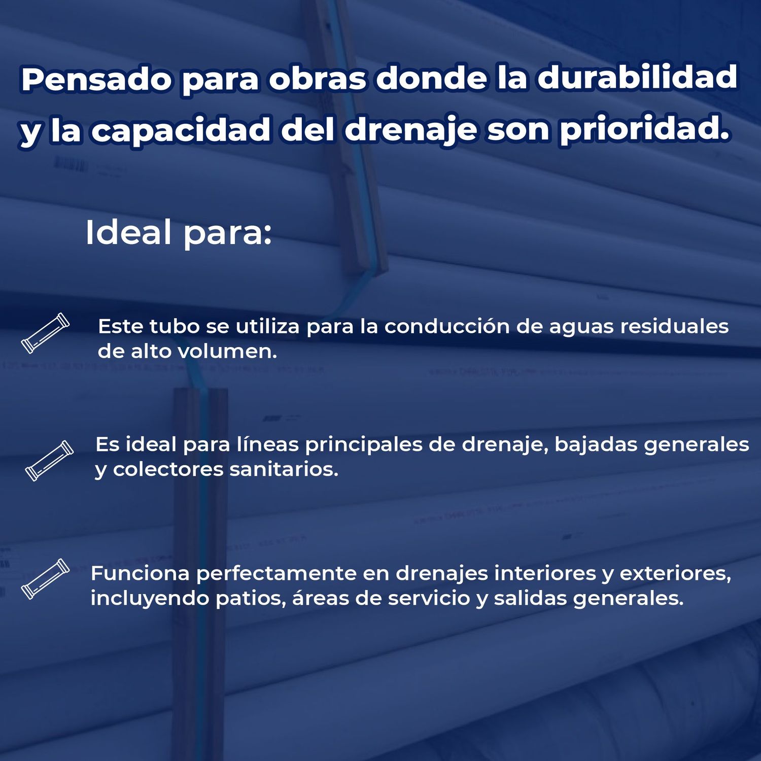 Tubo PVC Sanitario Norma 160 MM (6M)