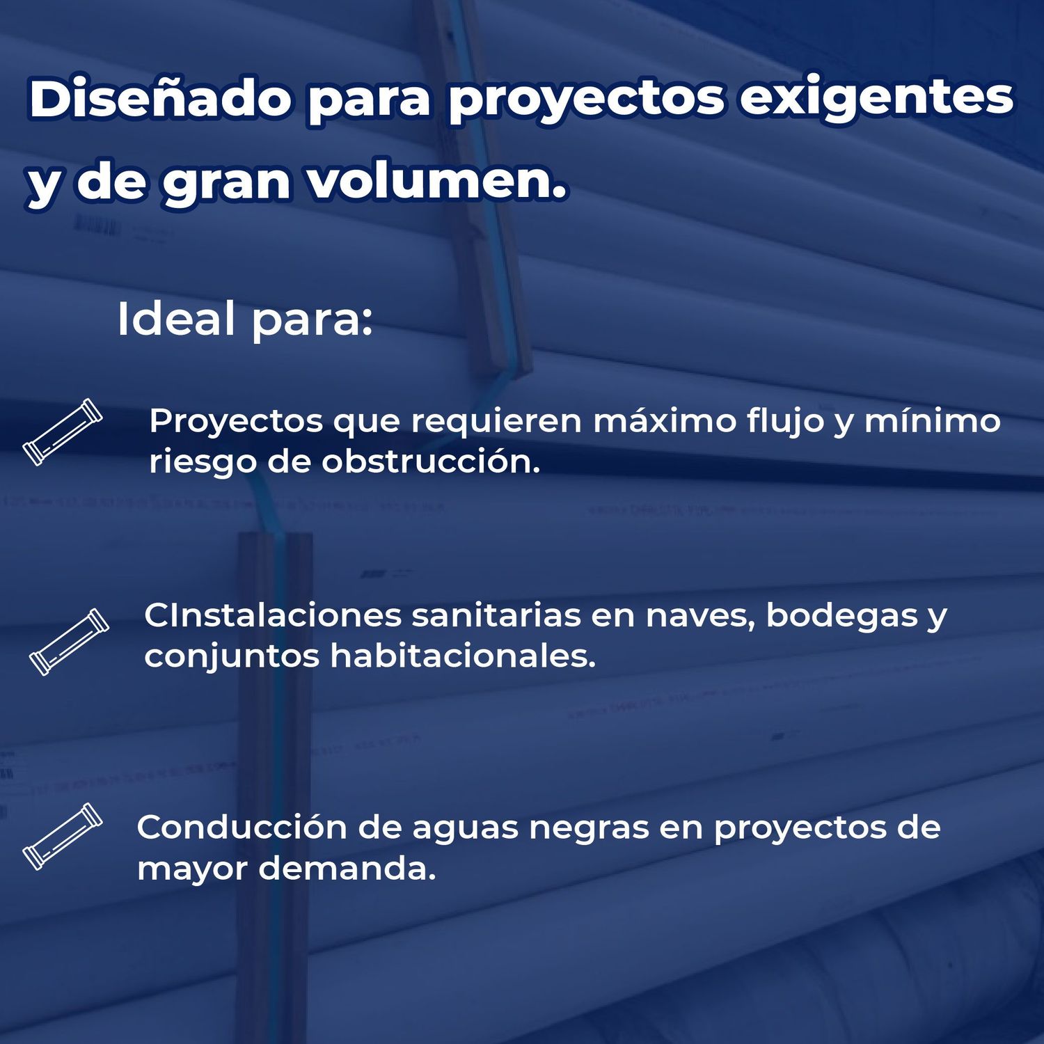 Tubo Sanitario PVC Norma 6 pulg x 6.10 m Durman