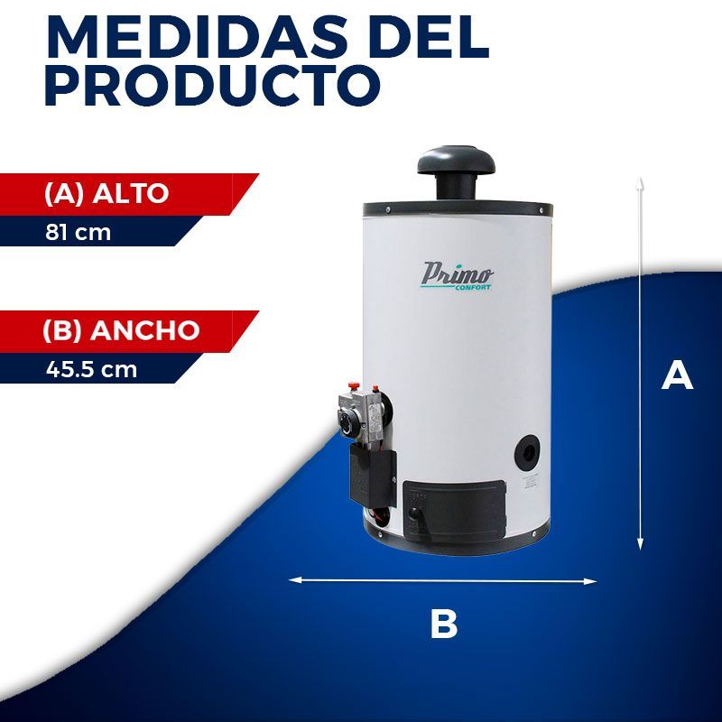 Calentador Depósito Automático 38 L Iusa Gas Natural