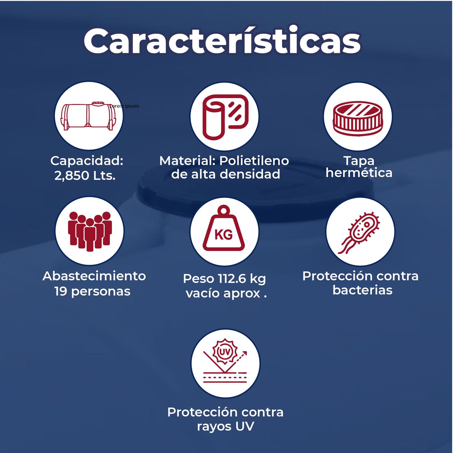 Tanque Nodriza Blanco 2850 L Rotoplas Estándar