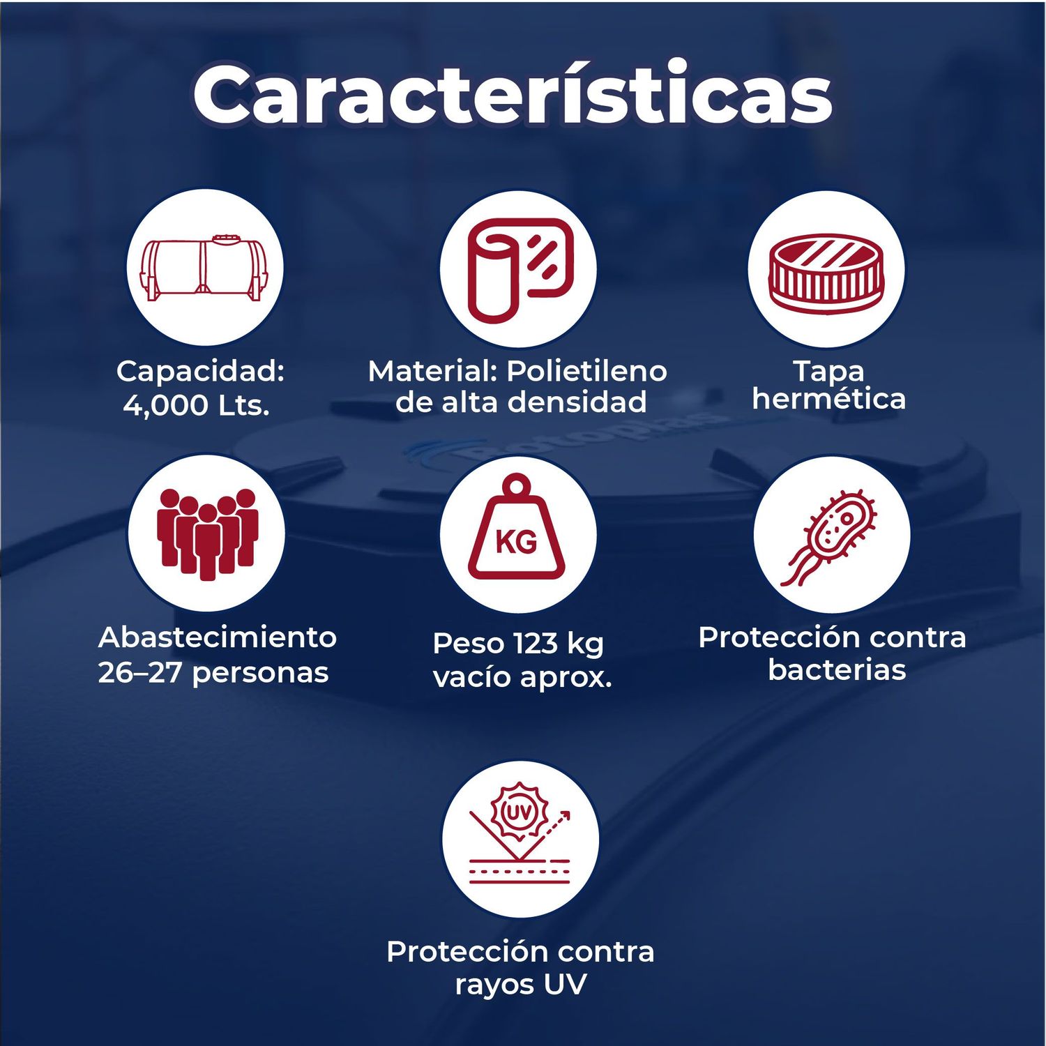 Tanque Nodriza Negro 4000 L Rotoplas Reforzado 40%