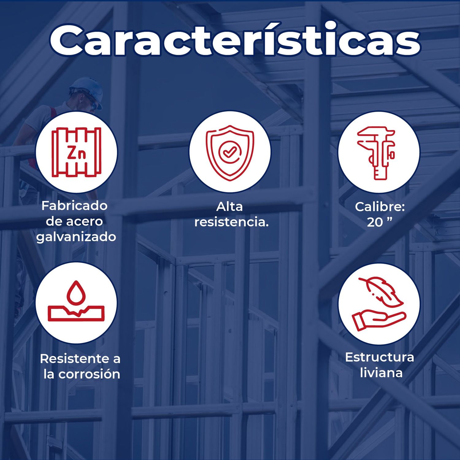 Poste de Viga Panel Rey Calibre 20 9.20X3.05 M