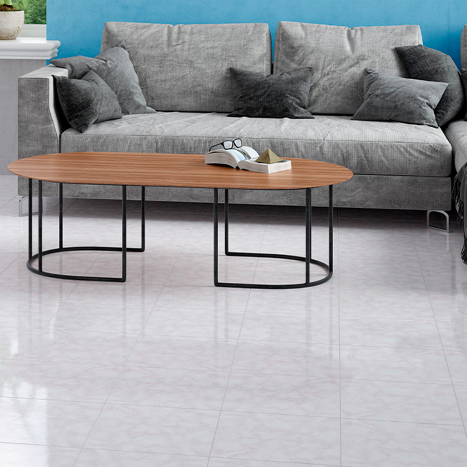 Piso Blanc blanco Daltile 37x37 cm GZ15