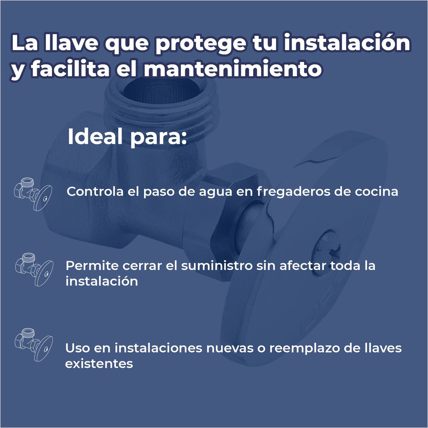 Llave Angular Urrea Cromada ½ x ½ pulg