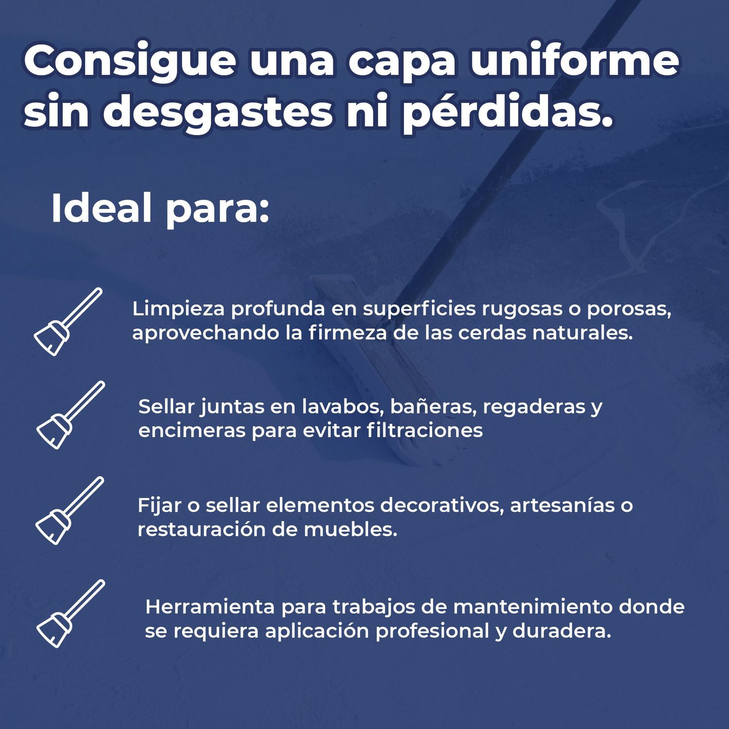 Cepillo de Ixtle Con Mango de 1.20 Metros