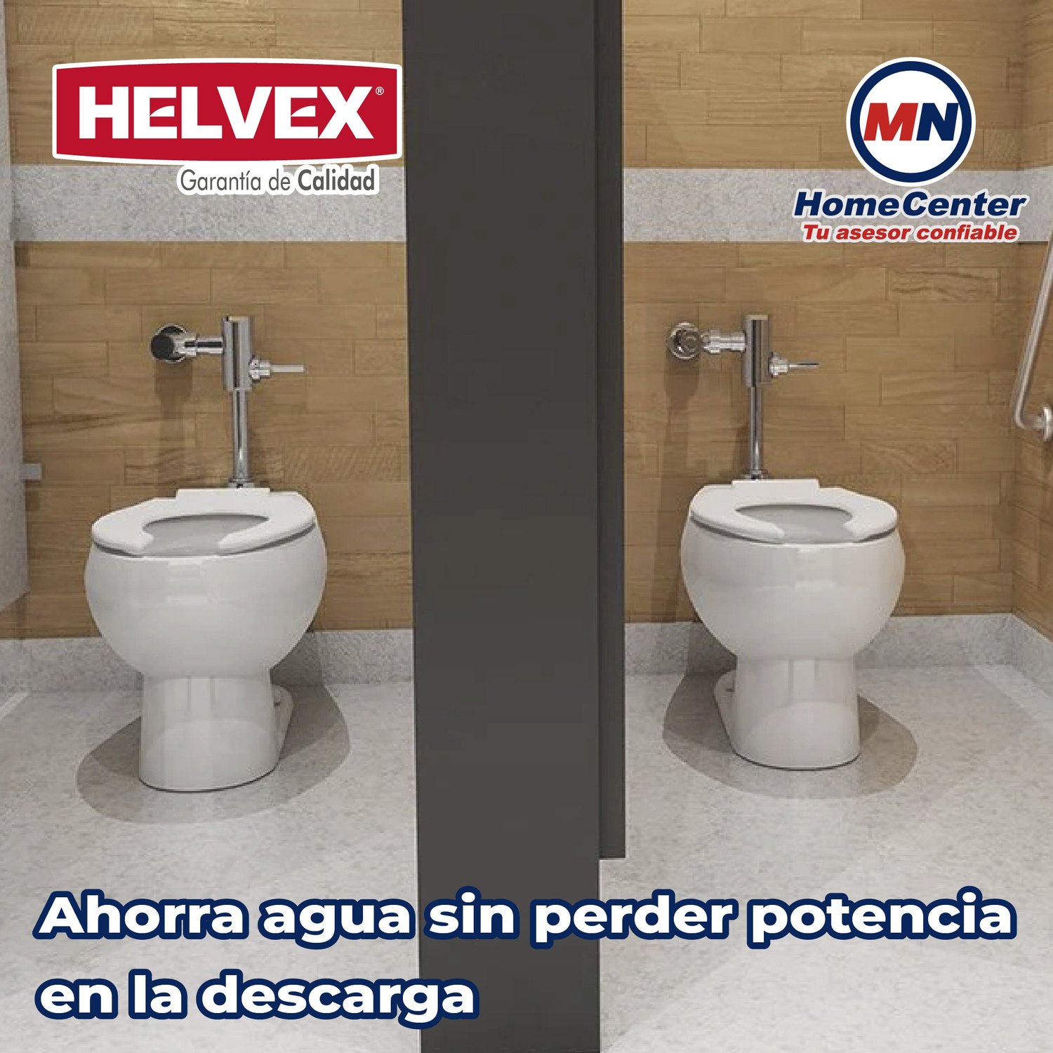 Fluxómetro con Manija para WC Helvex 38 mm 110-WC-4.8