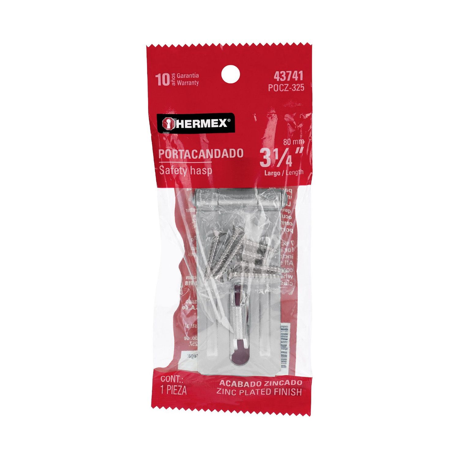 Portacandado Zincado 3¼ pulg