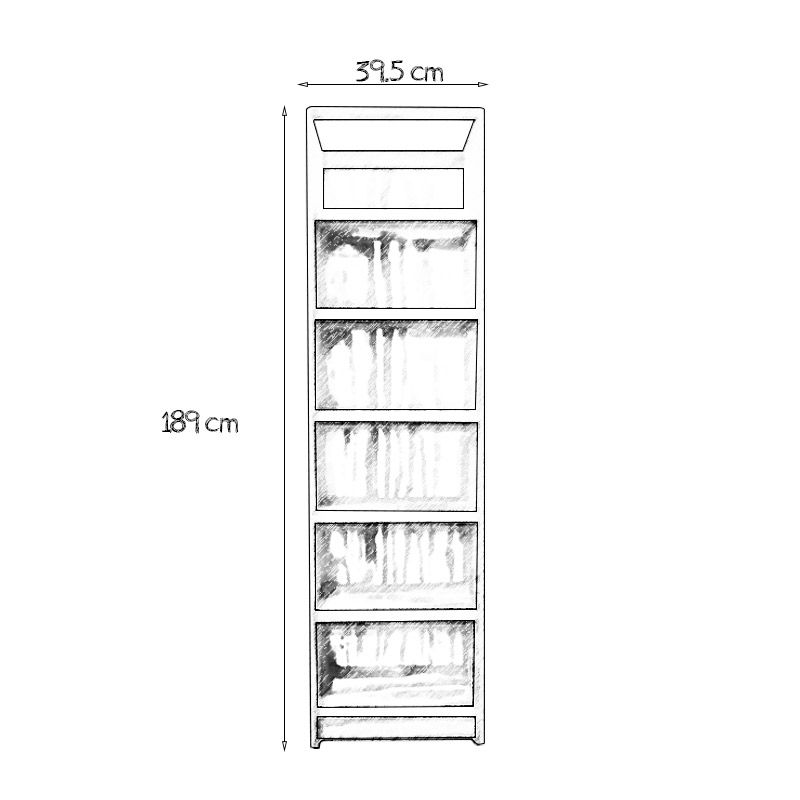 Cajonera Madera de Pino 6 Niveles Excel 47.62x181.60x41.27 cm