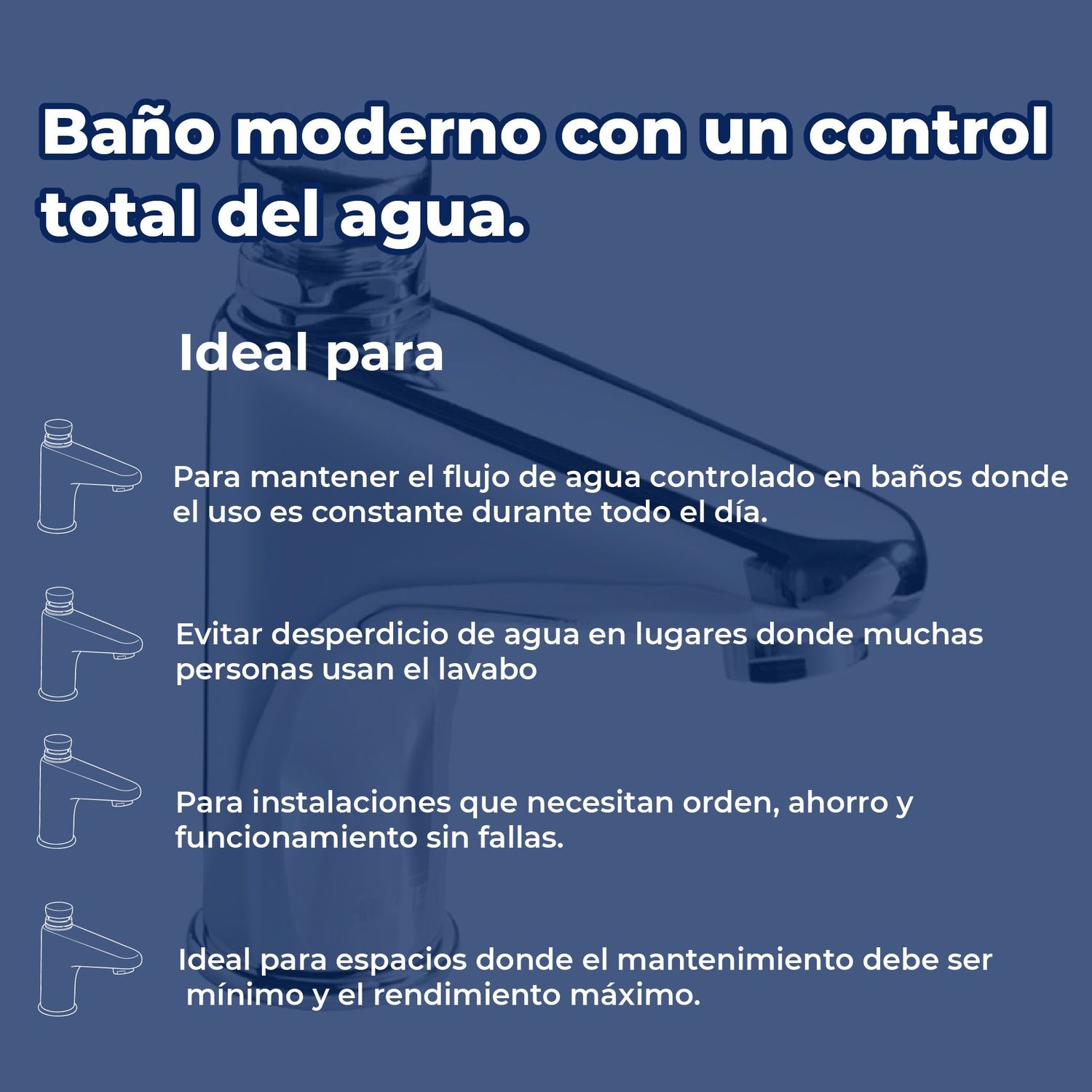 Llave de Lavabo Temporizadora a Piso Helvex TV-122