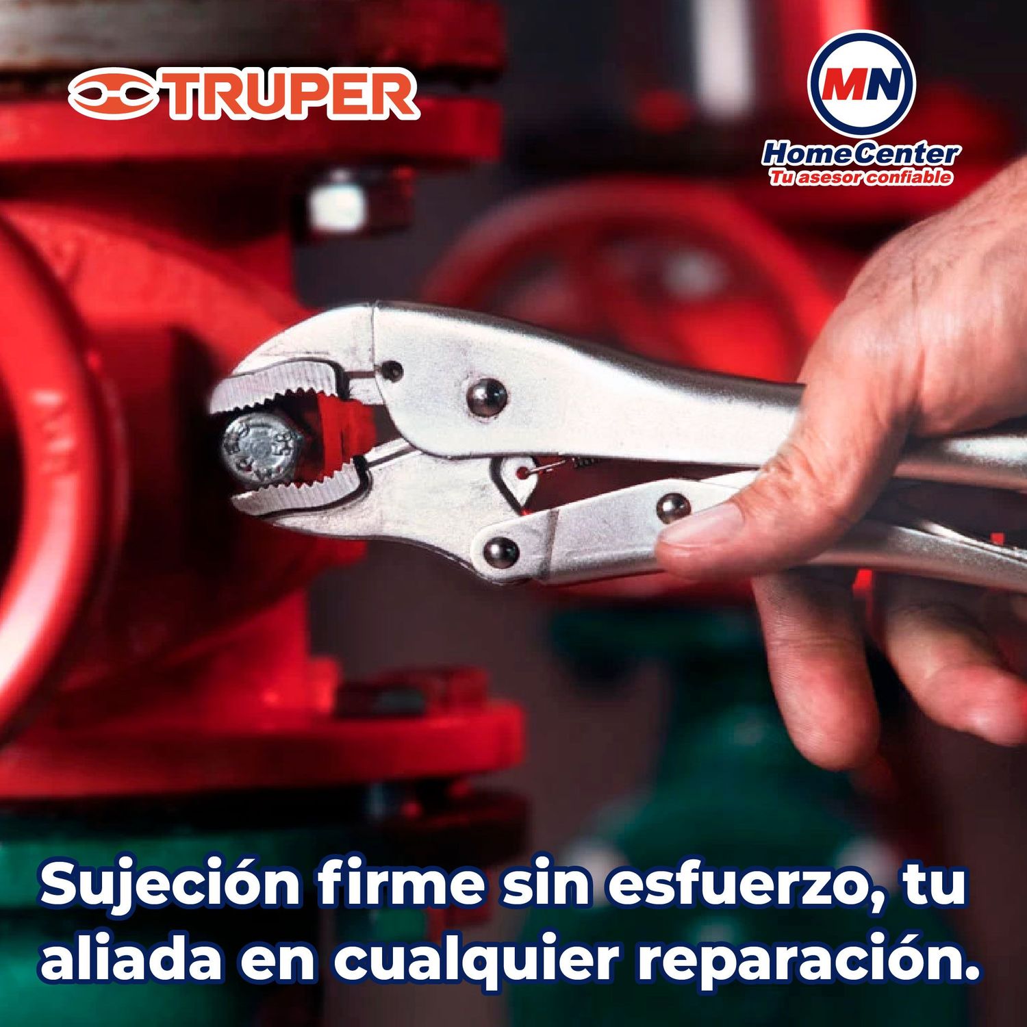 Pinza de presión 7" Pulgadas Mordaza Curva Truper