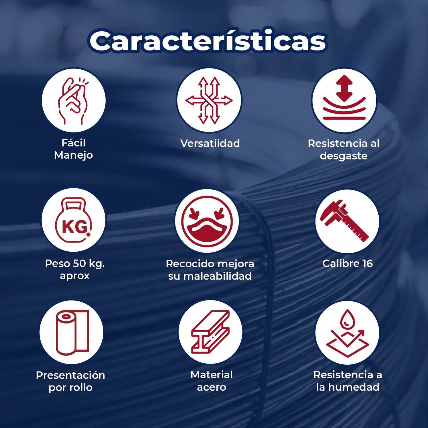 ALAMBRE AMARRE RECOCIDO CAL 16