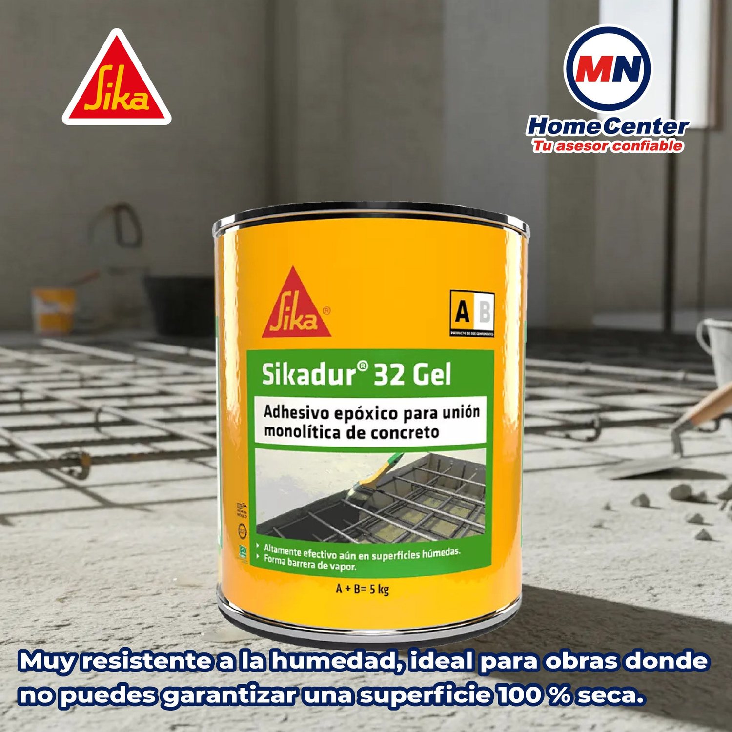 Puente Adherencia Sikadur 32 Gel Sika 1 kg