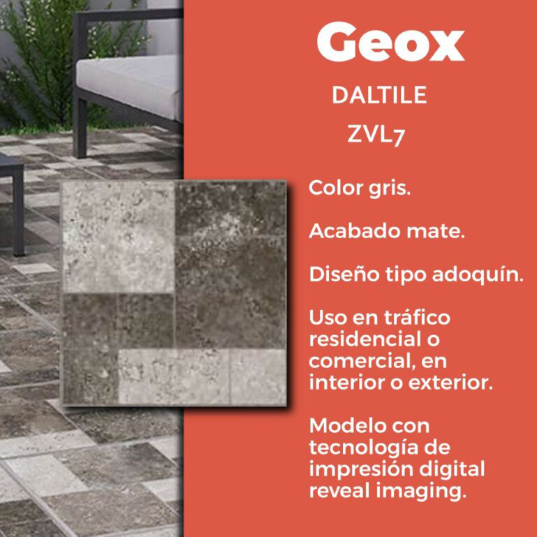 Piso Geox Café Daltile 45x45 cm