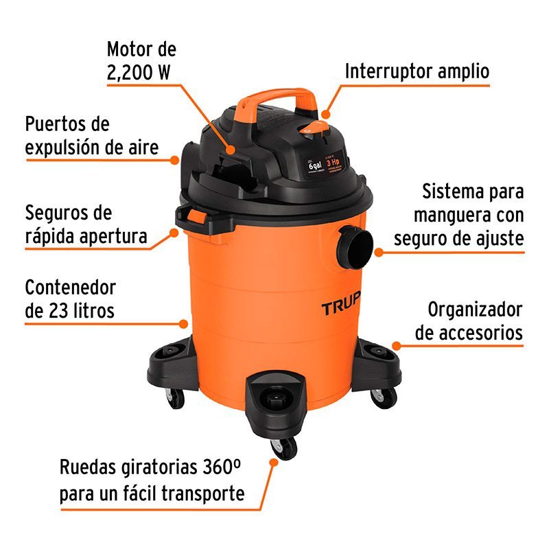 Aspiradora 06G/23L Profesional 2200 W