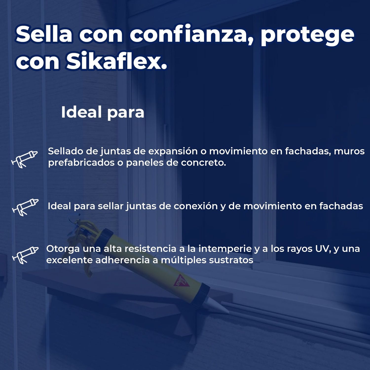 Sellador Poliuretano Sikaflex AT Facade 300 mL