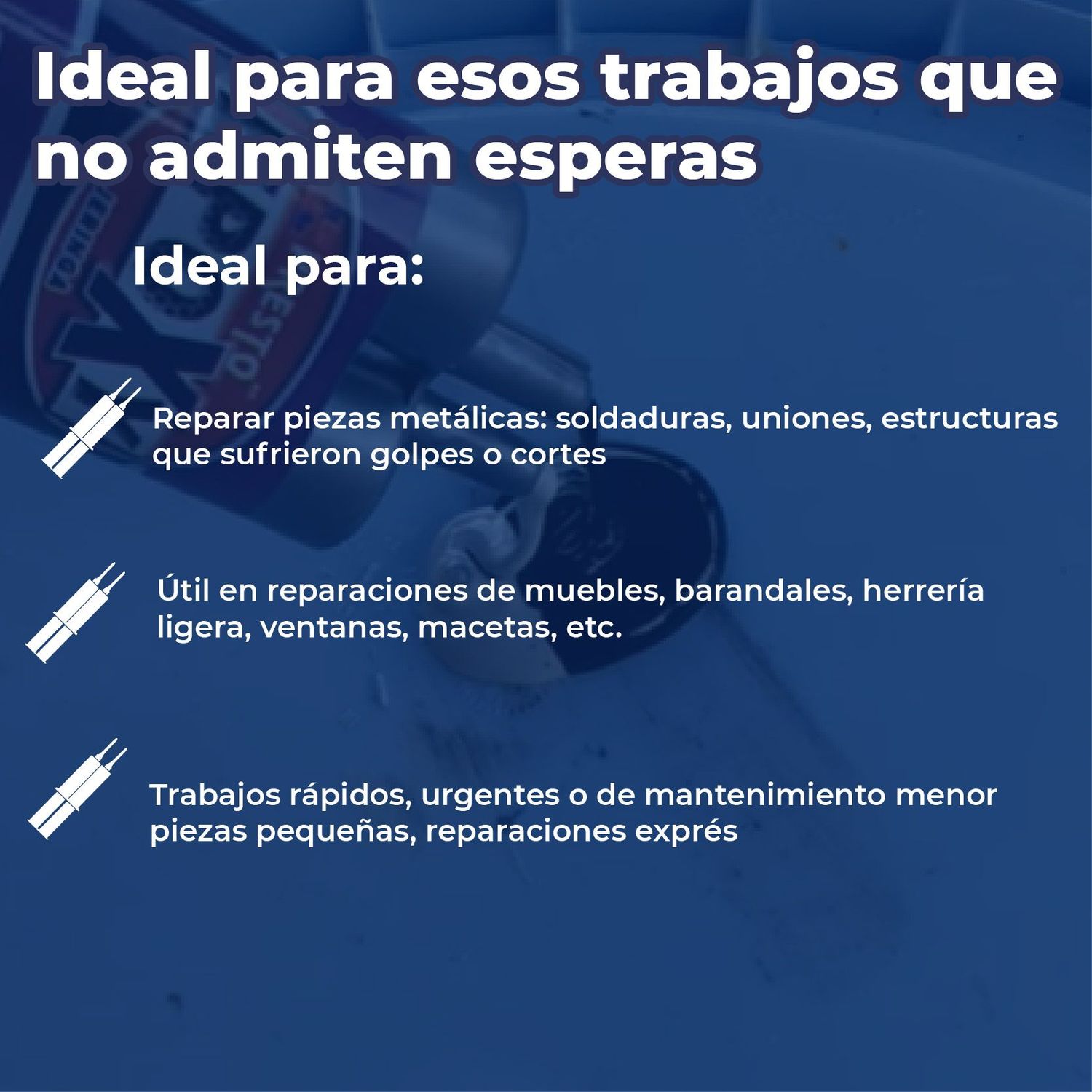 Jeringa Epóxica Presto Acero 24 ml