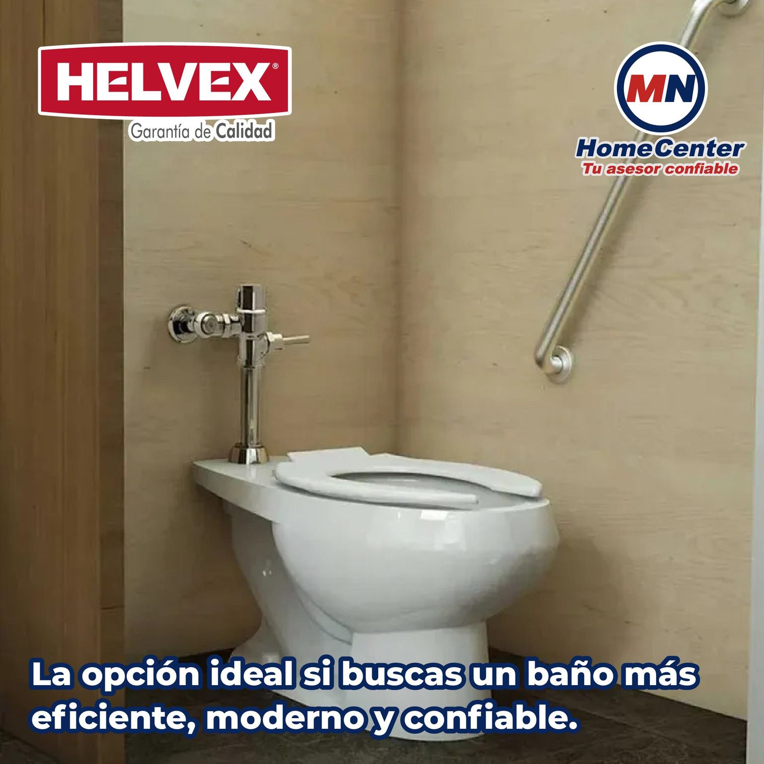Fluxómetro de Manija Sanitario Helvex 1 L Spud 19 mm 185-19-1