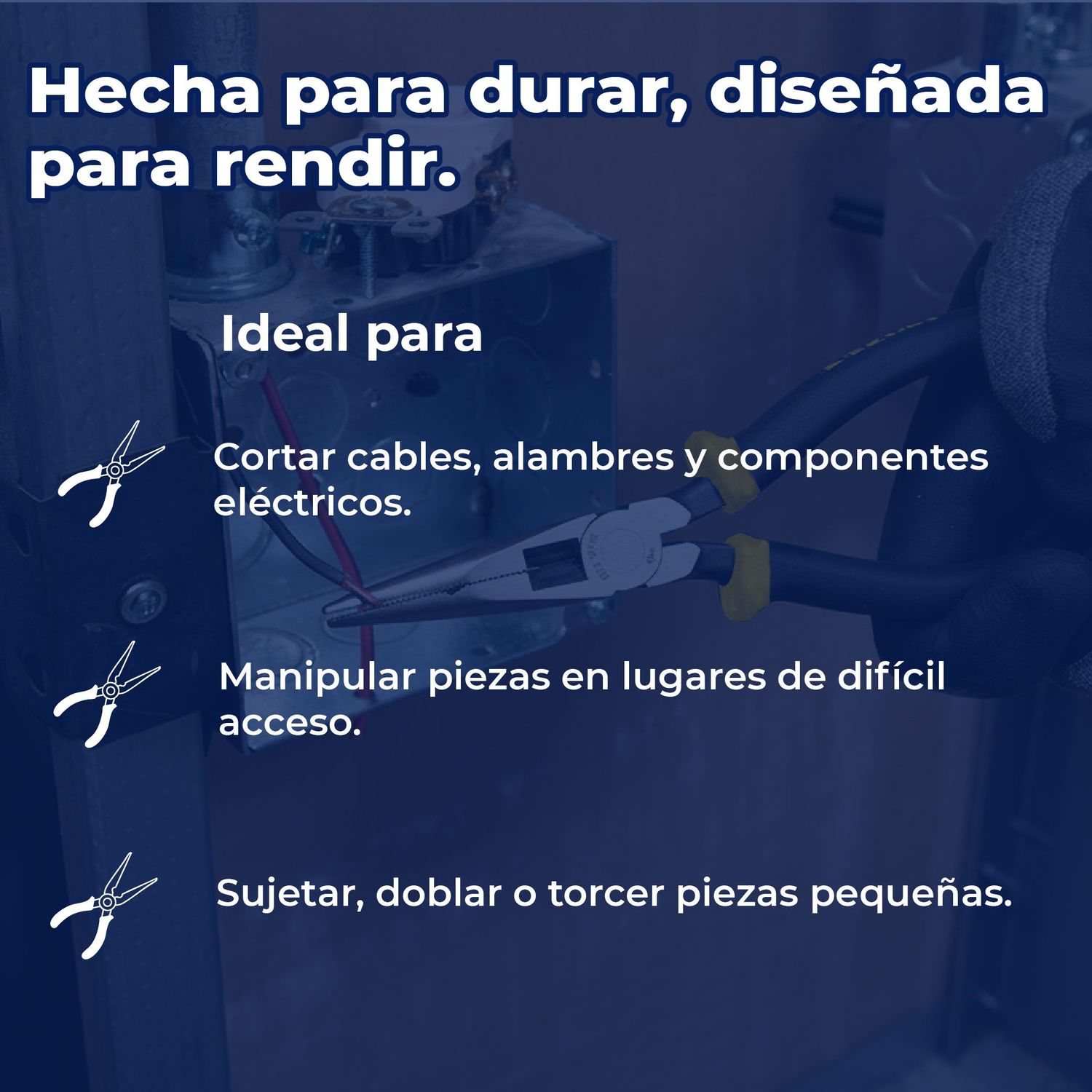 Pinza Punta Corte Pretul 7 pulg