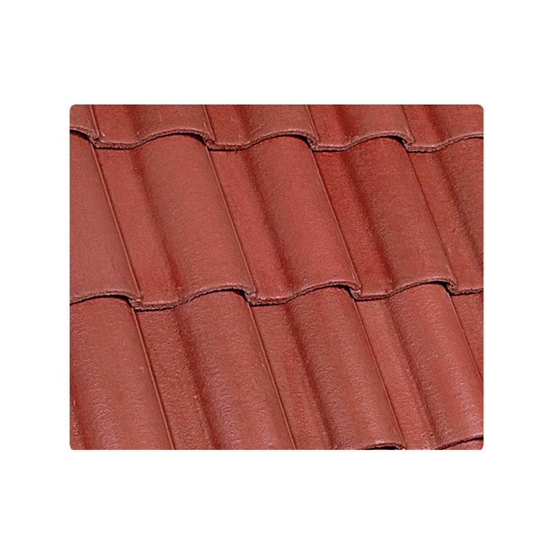 Teja Concreto Mediterráneo 44 x 30 cm Rojo Rubí