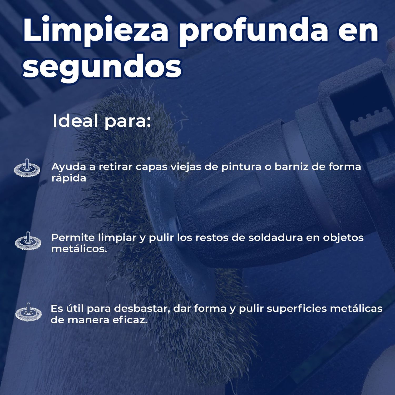 Carda Circular Truper Alambre Grueso 3 pulg