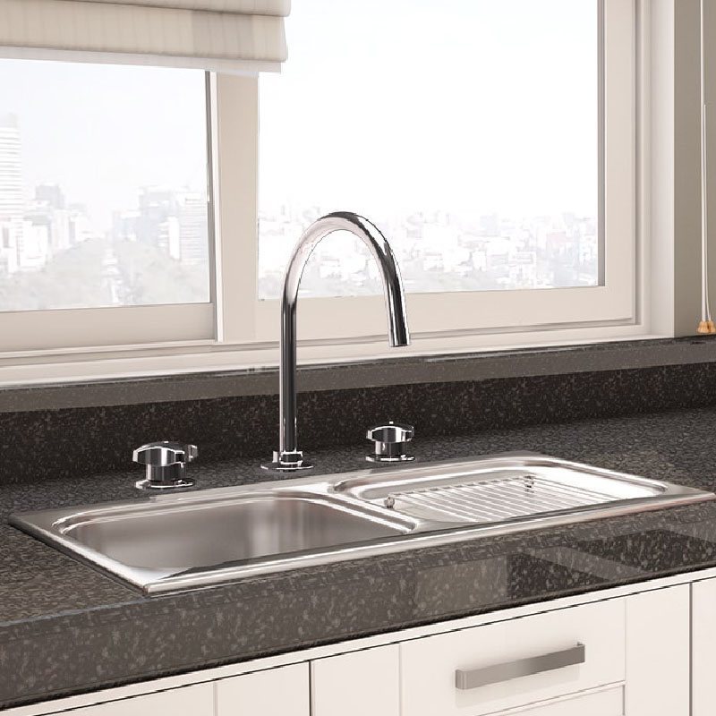 Mezcladora Fregadero Helvex Tritón ME-302