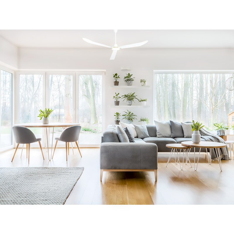 Ventilador Industrial de Cielo Veker Blanco