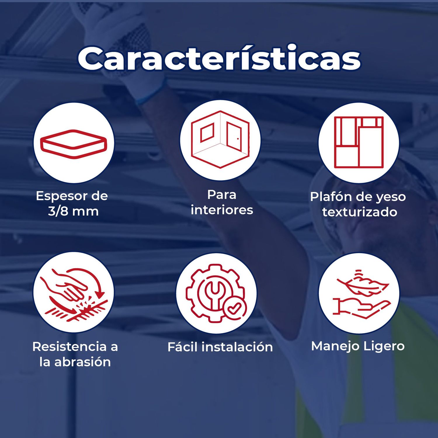 Plafón Texturey Toledo 3/8 pulg 61 cm x 122 cm