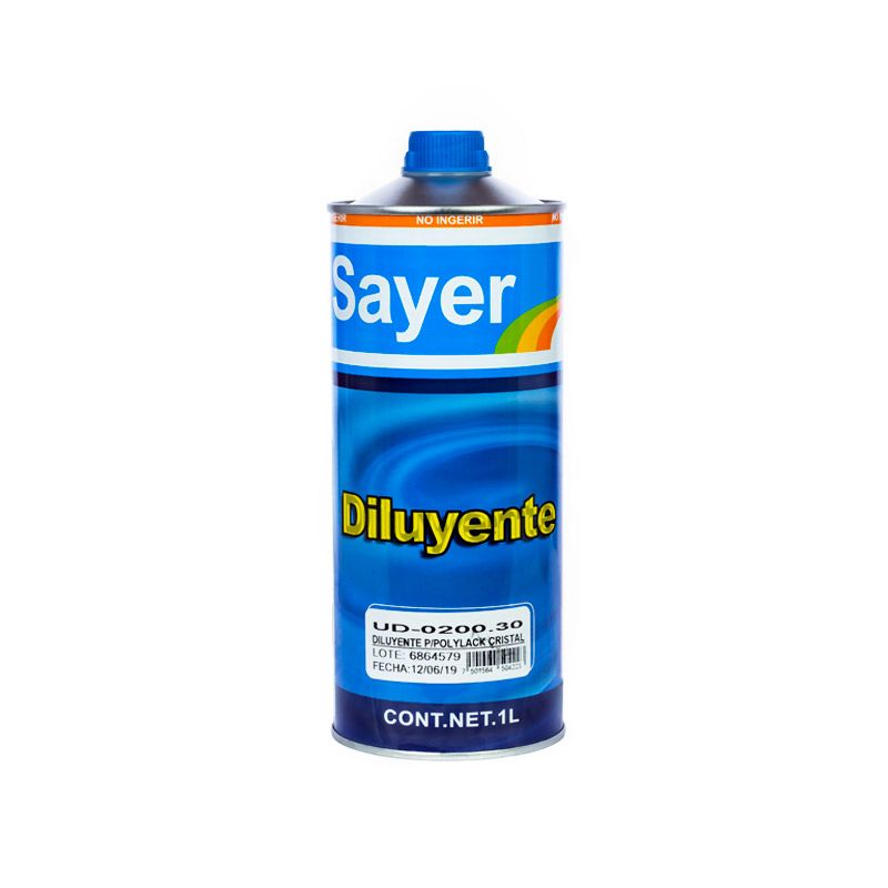 Diluyente Sayer Lack Cristal 1 Lt