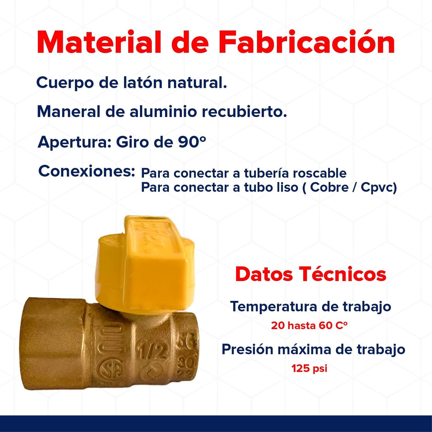 Llave Gas Control Angular 1/2 x 3/8 pulg Flare