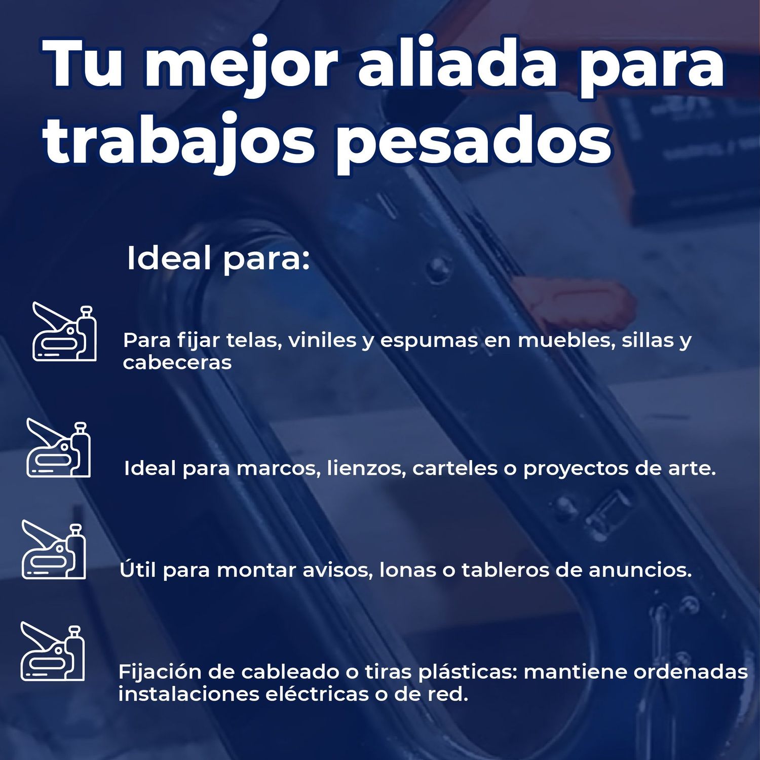 Engrapadora / clavadora tipo pistola uso rudo Truper