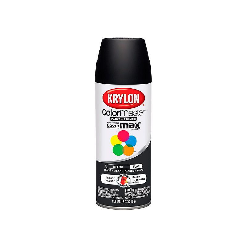 Pintura Aerosol Krylon Negro Flat 350 mL