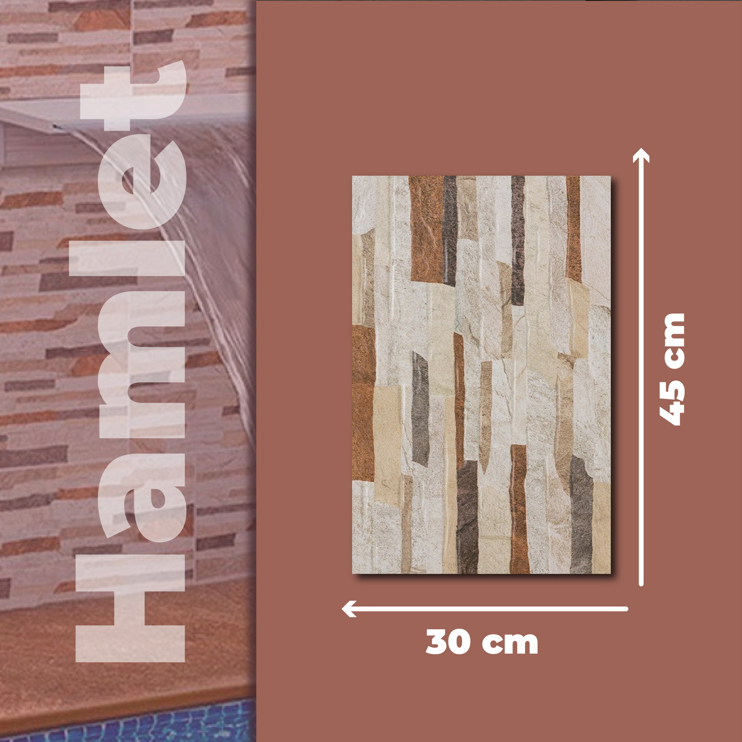 Azulejo Hamlet Latte Daltile 30 x 45 cm