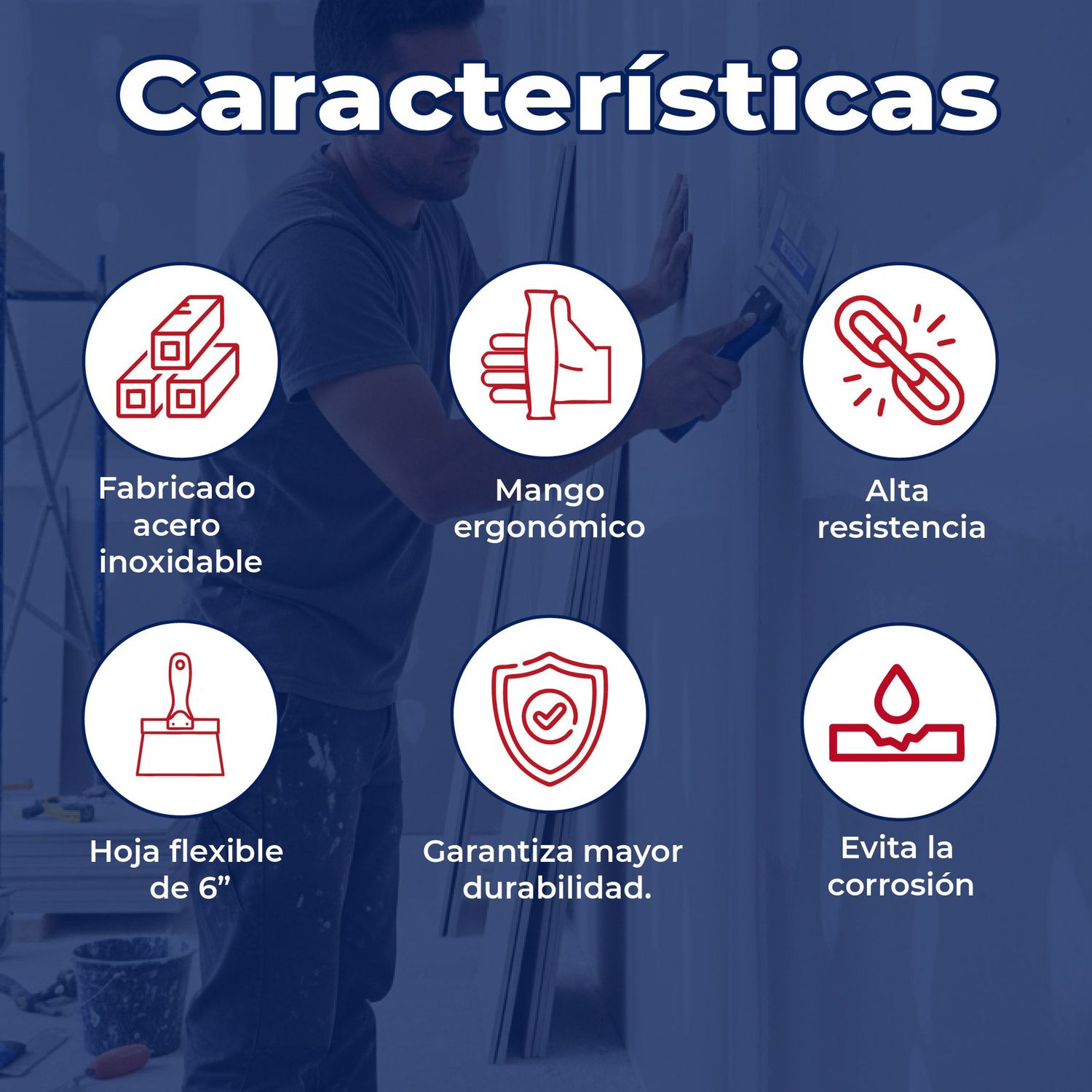 Espátula Acero Inoxidable Panel Rey 6 pulgadas