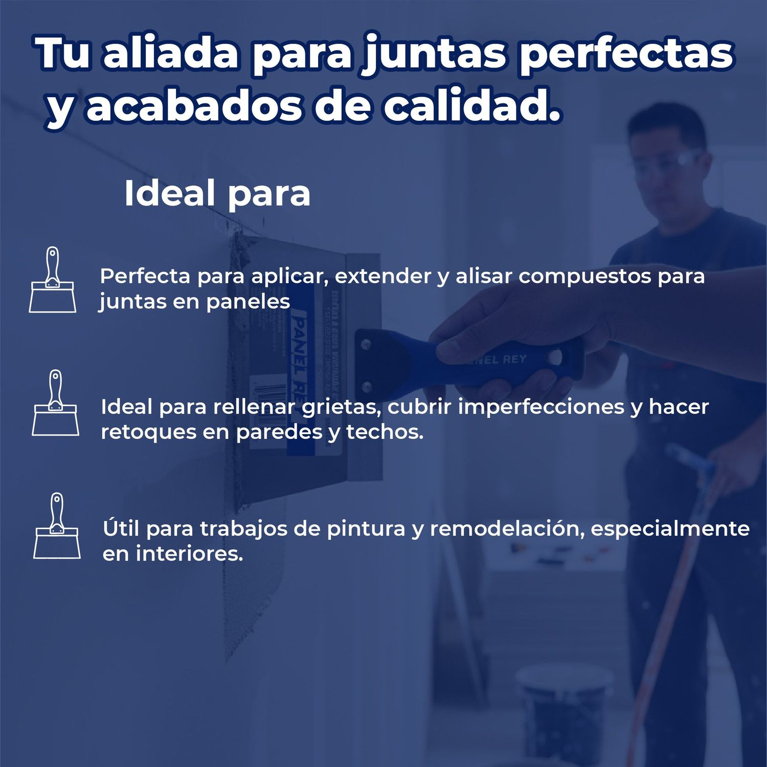 Espátula Acero Inoxidable Panel Rey 6 pulgadas