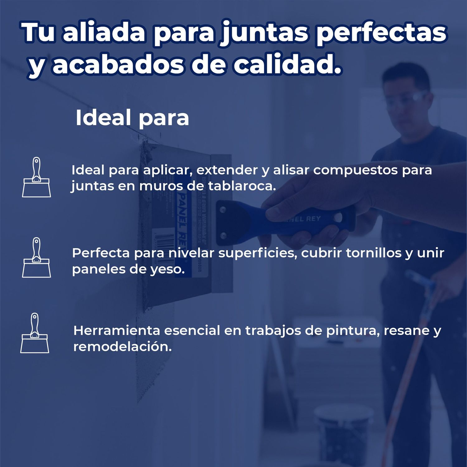 Espátula Acero Inoxidable Panel Rey 12 pulgadas