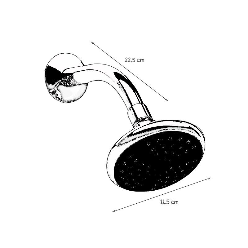 Regadera Redonda Proyecta REC-01