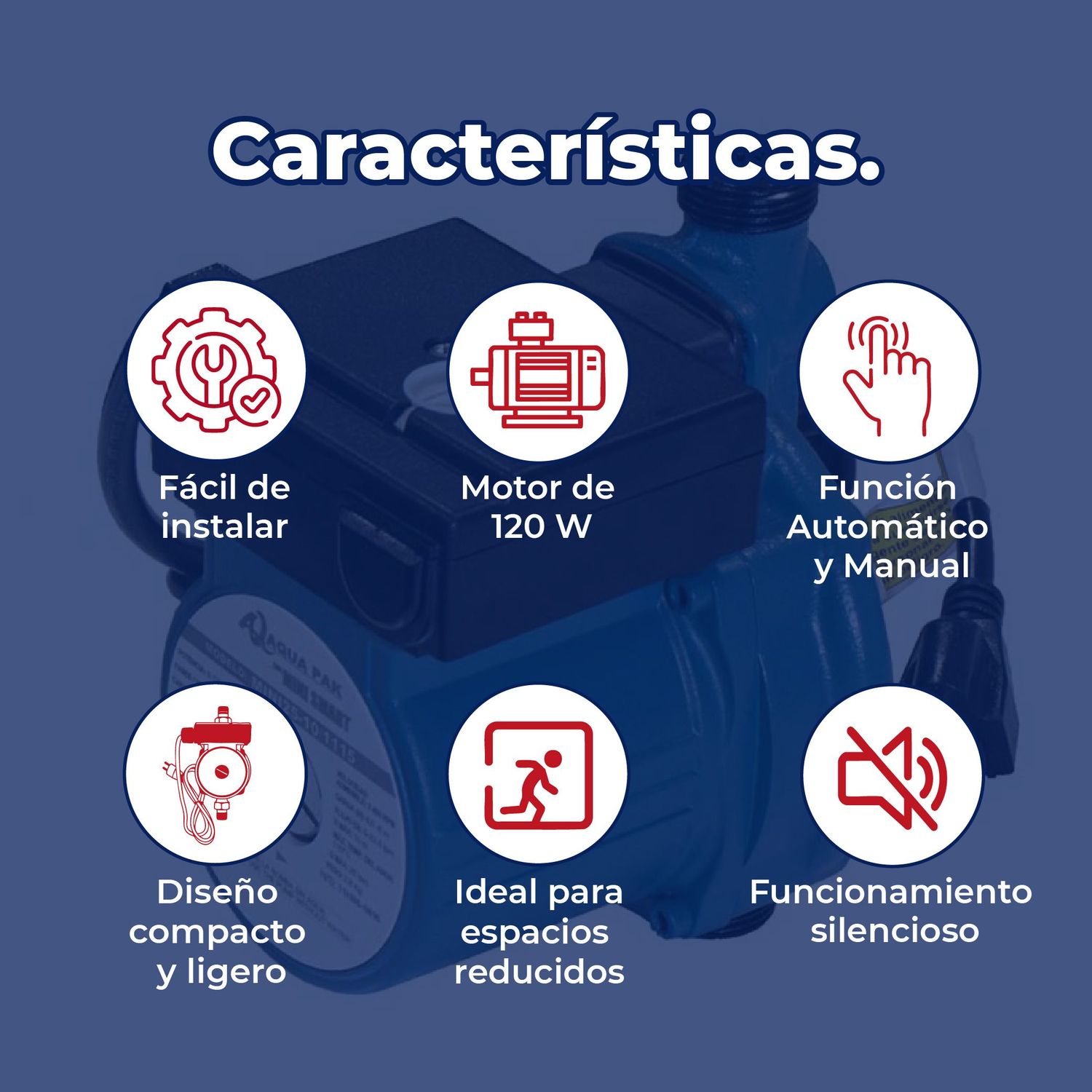 Bomba Presurizadora Mini Smart Aut/Man 1 x 120V 120W Villarreal