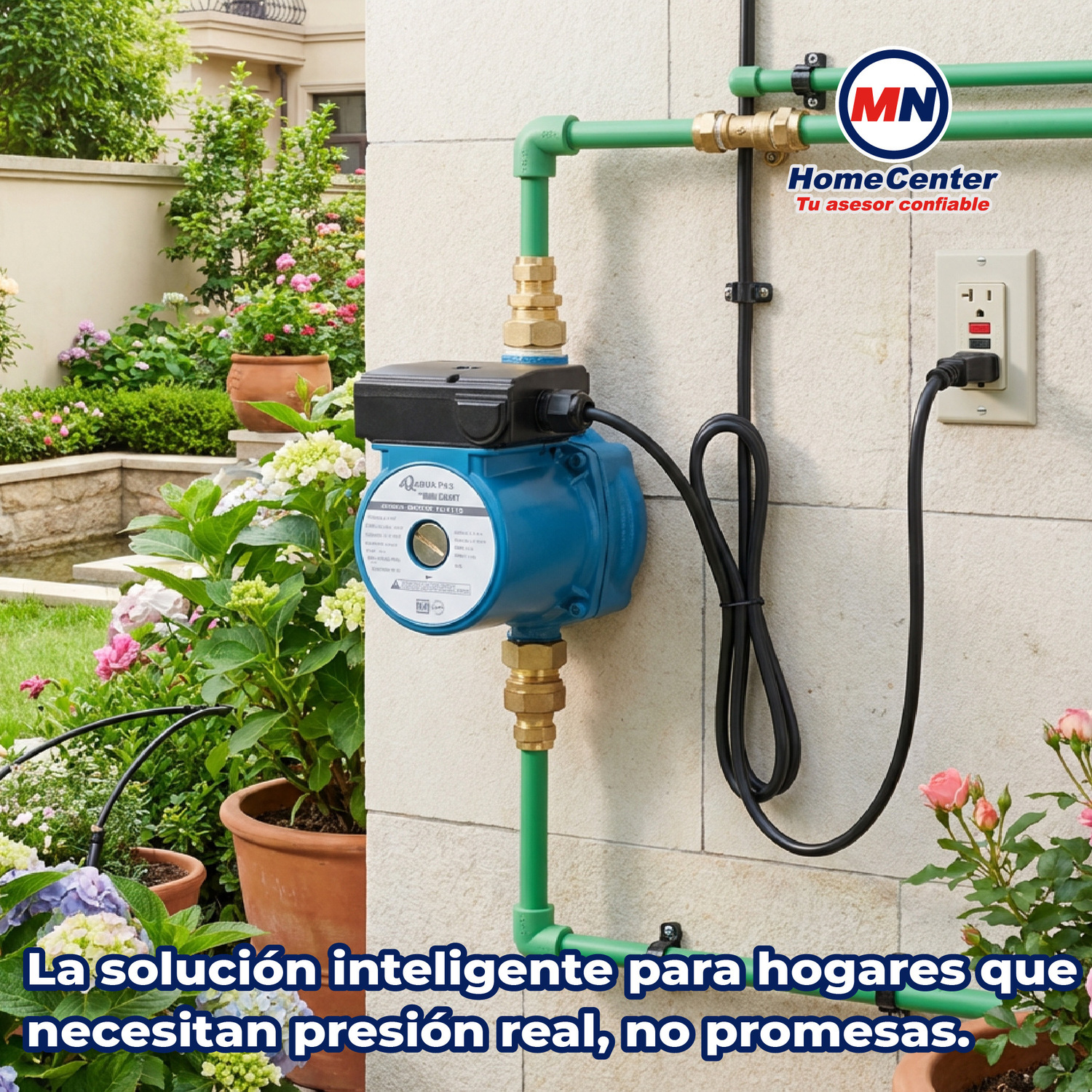 Bomba Presurizadora Mini Smart Aut/Man 1 x 120V 120W Villarreal