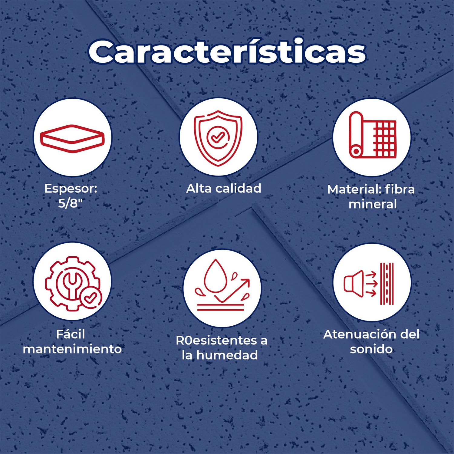 Plafón Fissured 755 5/8 0.61X1.22M (12 PZA)