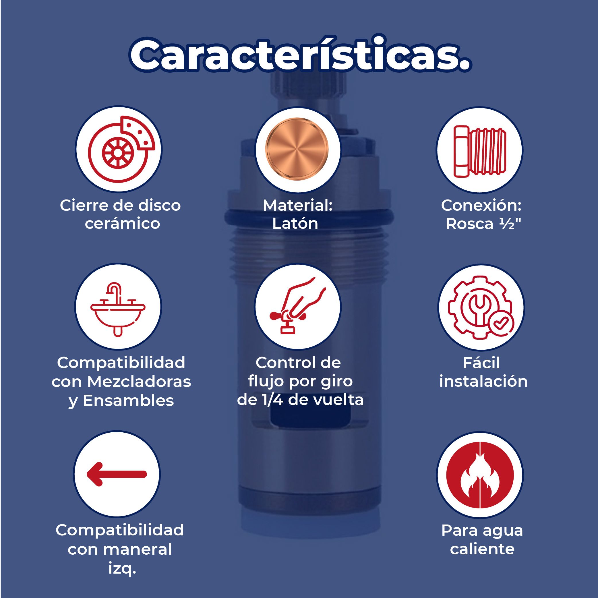 Valvex V Izquierdo Grande SH1114 Helvex