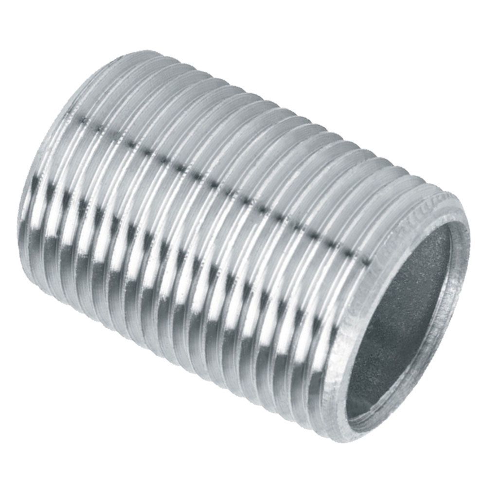 Niple Galvanizado 06 mm ¼ Rosca Corrida