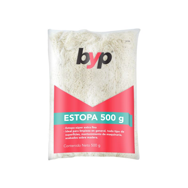 Estopa Blanca BYP 500 gr Para Uso General