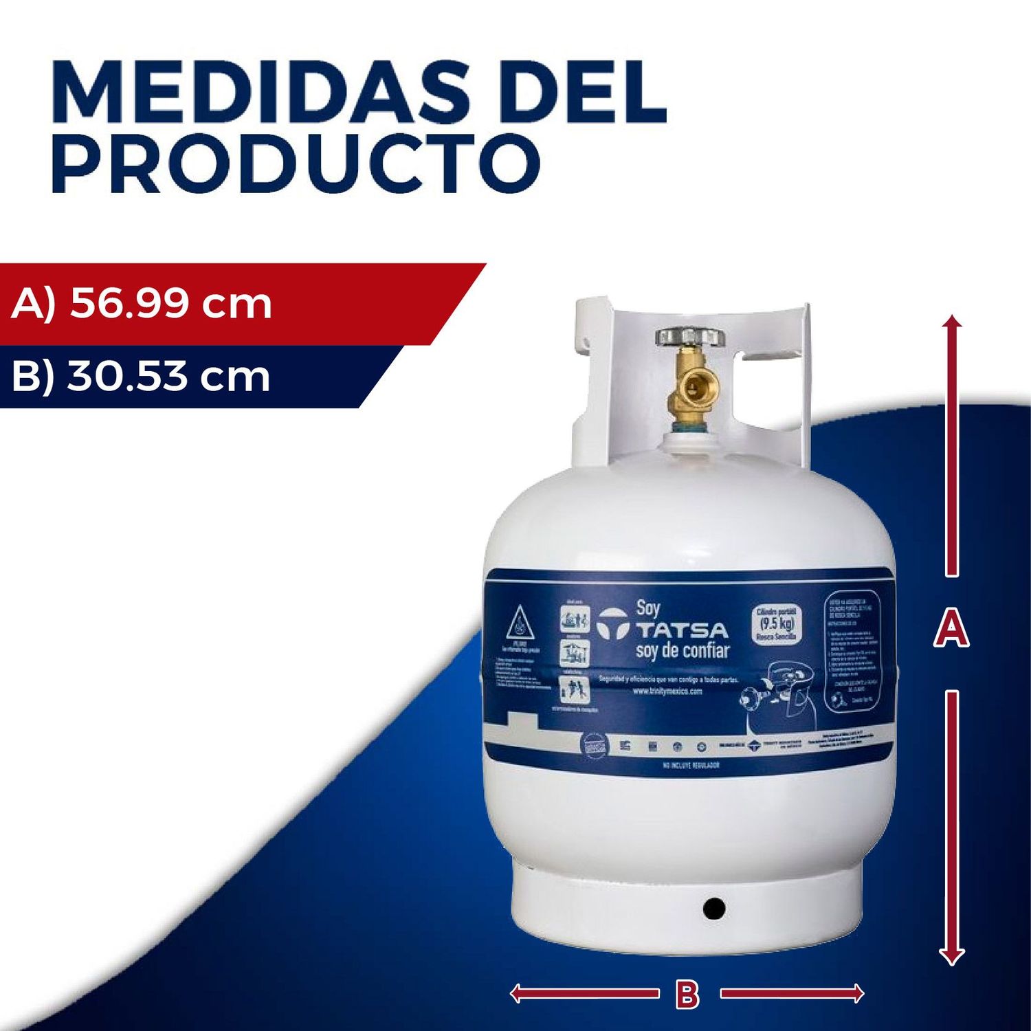 Tanque de Gas Tatsa 10 Kg